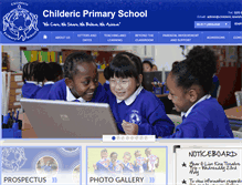 Tablet Screenshot of childericprimary.co.uk
